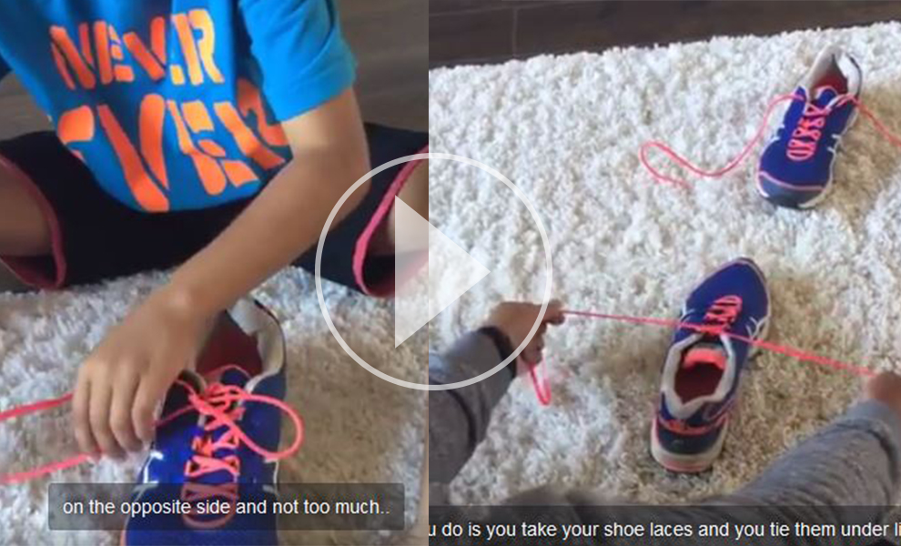 VIDEO: Schuhe binden in wenigen Sekunden!